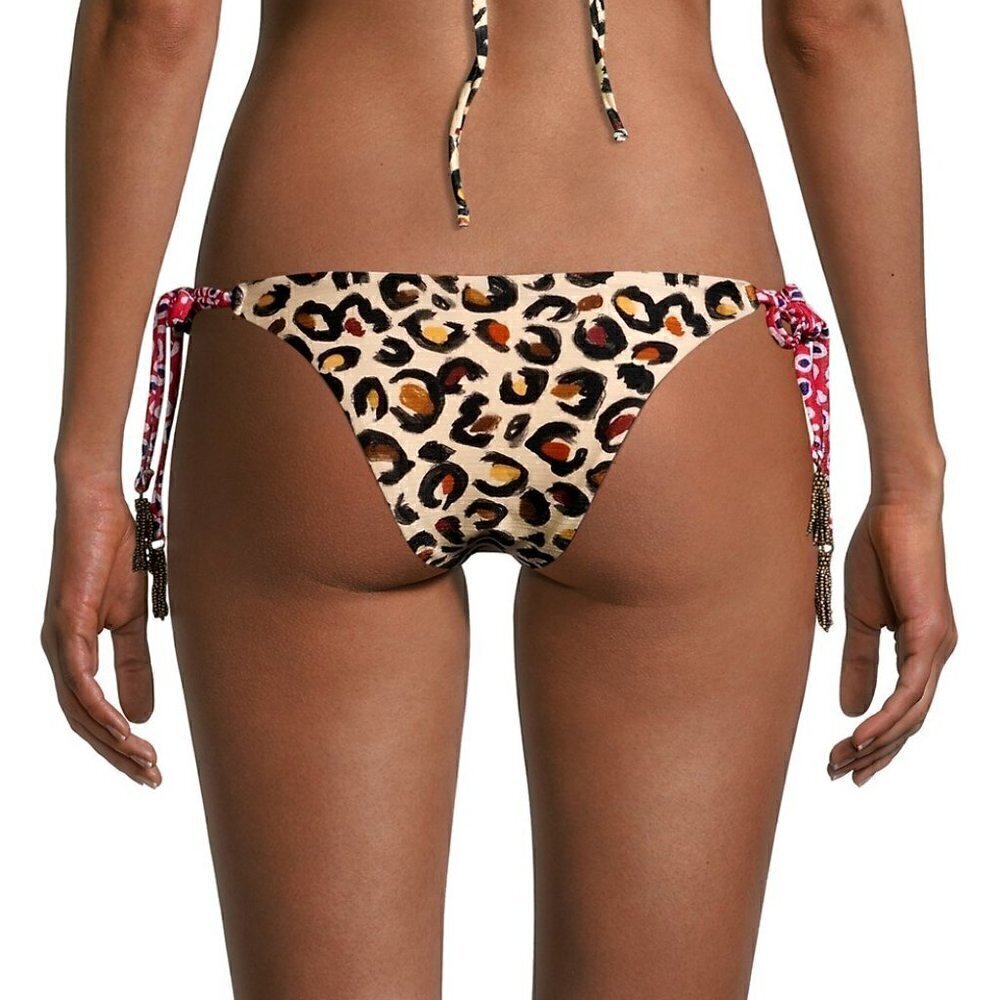 Farm Rio Leopard Patch Bikini Bottom - Picture 2 of 5